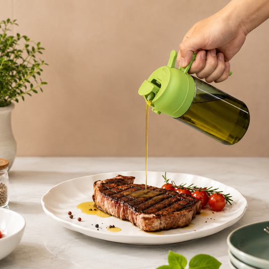 2-in-1 Oil Sprayer & Dispenser Bottle