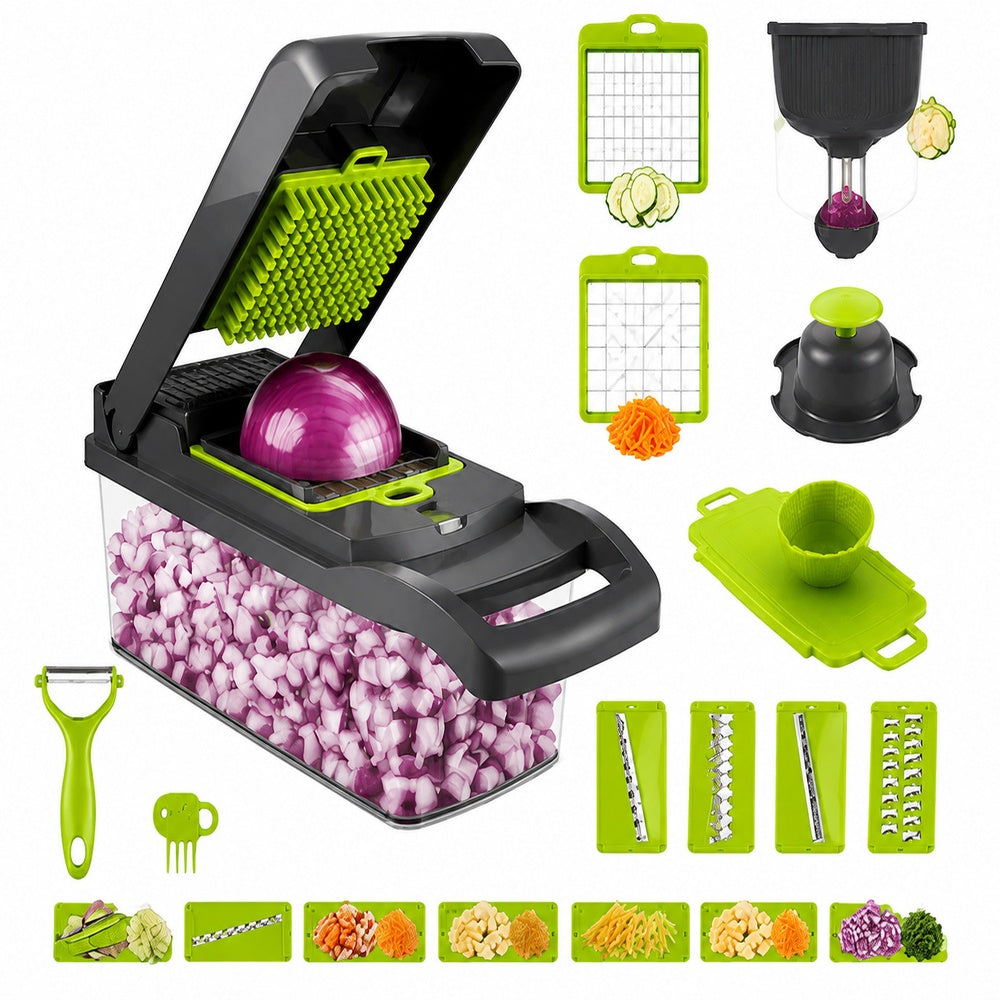 16-in-1 Vegetable Chopper & Slicer