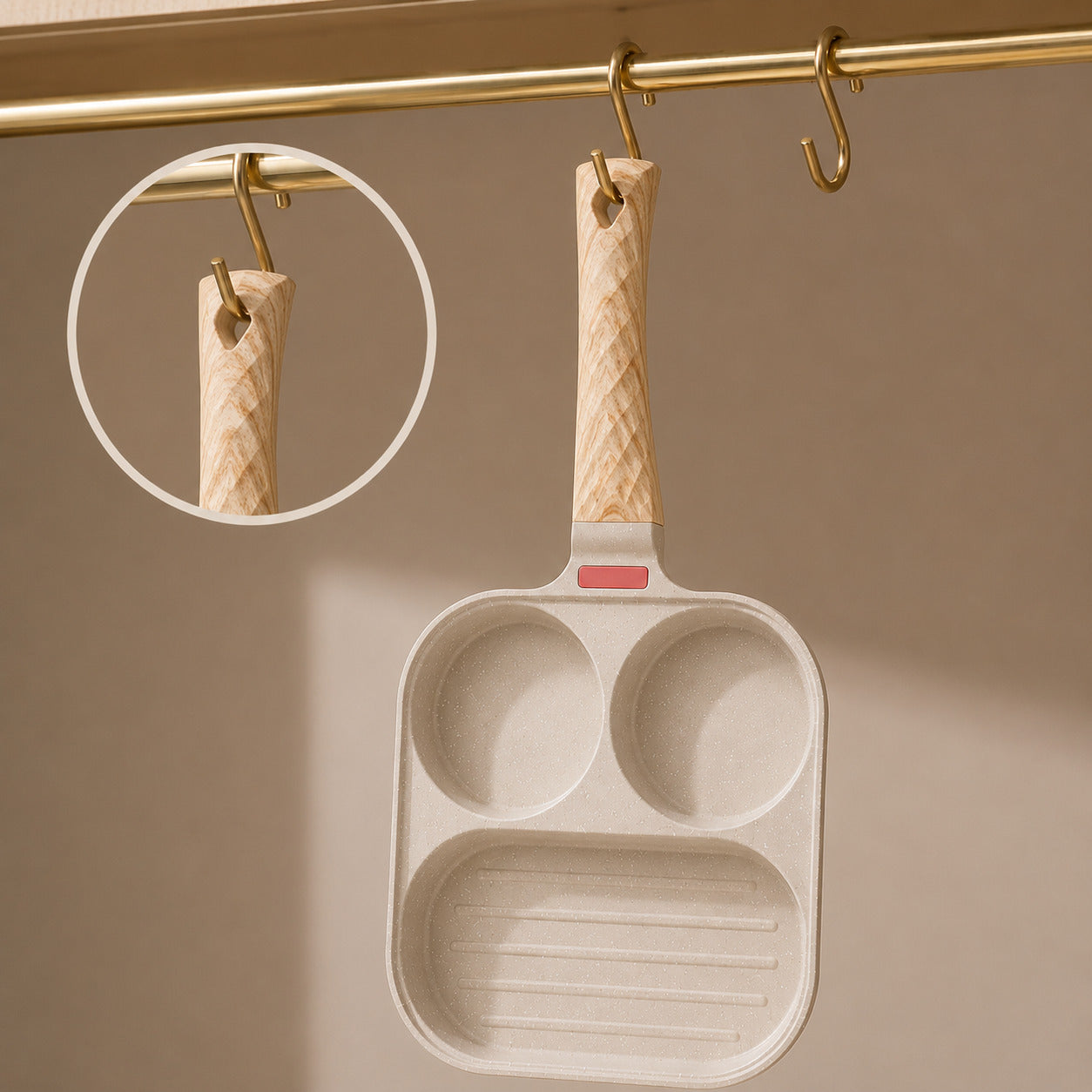 3-in-1 Divided Non-Stick Pan