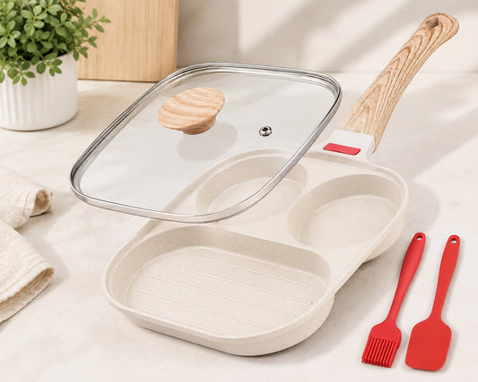 3-in-1 Divided Non-Stick Pan