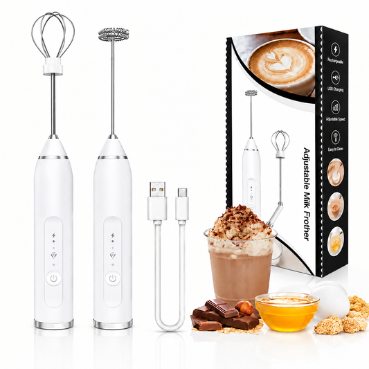 2-in-1 Rechargeable Coffee & Milk Frother